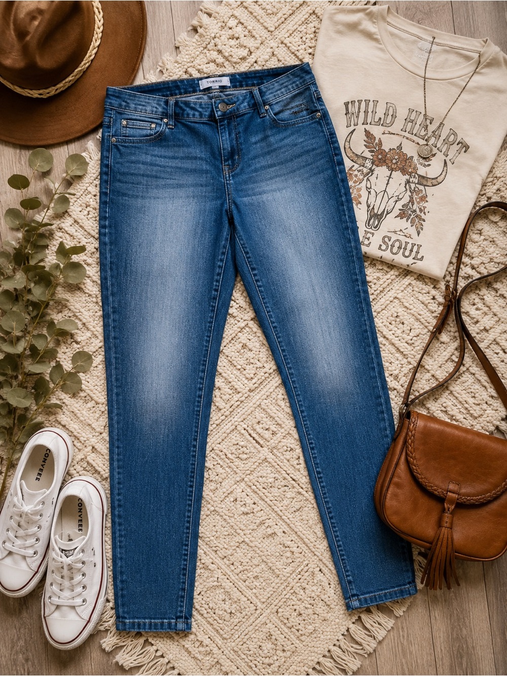 Torrid Premium Skinny Jeans Size 20 Plus Medium Wash Stretch Denim